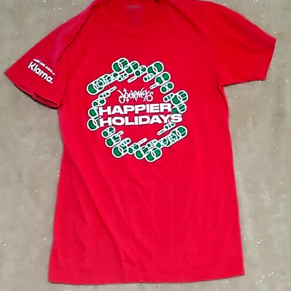 Journey's happy holiday shirt size small